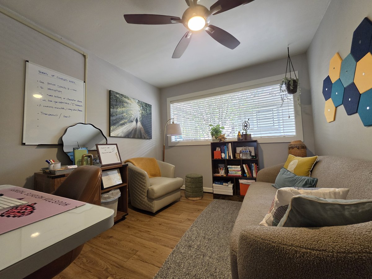 Ron's therapy office at Houston Heights Therapy